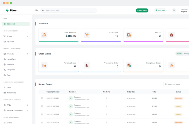 图片[2]-Pixer v6.5.0 – React Laravel 电子商务多供应商数字市场-哈德森博客