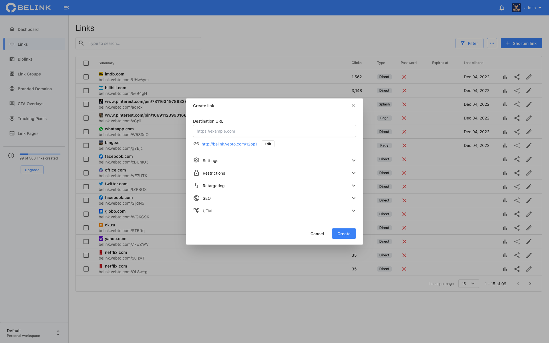 图片[2]-BeLink - 支持生成多种URL 缩短网址PHP源码-哈德森博客